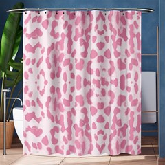 Leopard Pink Pattern Shower Curtain 60  X 72  (medium)  by Valentinaart