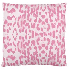 Leopard Pink Pattern Large Cushion Case (two Sides) by Valentinaart