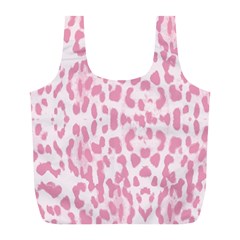 Leopard Pink Pattern Full Print Recycle Bags (l)  by Valentinaart