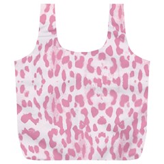 Leopard Pink Pattern Full Print Recycle Bags (l)  by Valentinaart