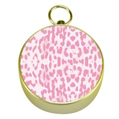 Leopard Pink Pattern Gold Compasses by Valentinaart