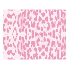 Leopard Pink Pattern Double Sided Flano Blanket (large)  by Valentinaart