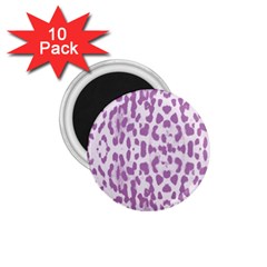 Purple Leopard Pattern 1 75  Magnets (10 Pack)  by Valentinaart