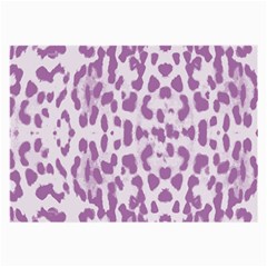 Purple Leopard Pattern Large Glasses Cloth by Valentinaart