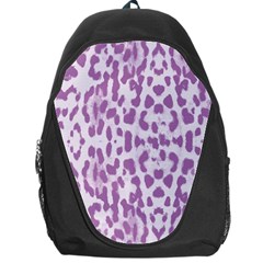 Purple Leopard Pattern Backpack Bag by Valentinaart