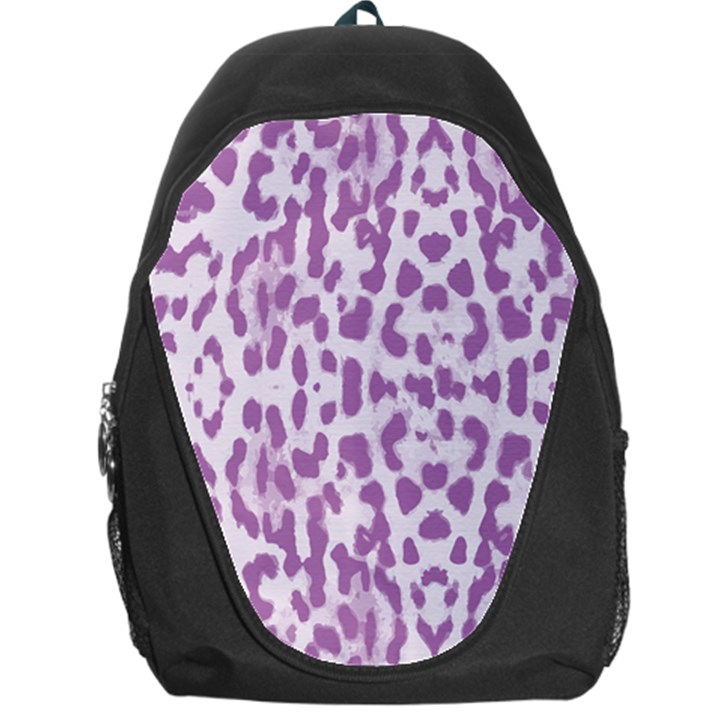 Purple leopard pattern Backpack Bag