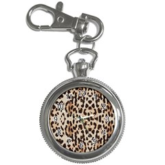 Leopard Pattern Key Chain Watches by Valentinaart