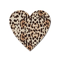 Leopard Pattern Heart Magnet by Valentinaart