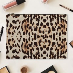 Leopard Pattern Cosmetic Bag (xl) by Valentinaart