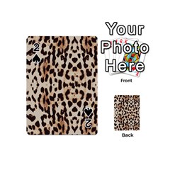 Leopard Pattern Playing Cards 54 (mini)  by Valentinaart