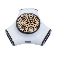 Leopard Pattern 3-port Usb Hub by Valentinaart