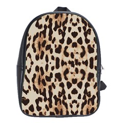 Leopard Pattern School Bags (xl)  by Valentinaart