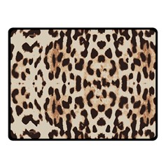 Leopard Pattern Double Sided Fleece Blanket (small)  by Valentinaart