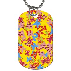 Butterflies  Dog Tag (one Side) by Valentinaart