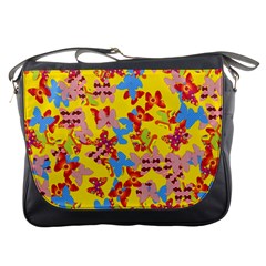 Butterflies  Messenger Bags by Valentinaart