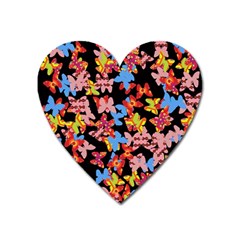 Butterflies Heart Magnet by Valentinaart