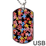 Butterflies Dog Tag USB Flash (Two Sides) Front