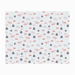 Cute Flamingos And  Leaves Pattern Small Glasses Cloth (2-side) by TastefulDesigns