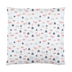 Cute Flamingos And  Leaves Pattern Standard Cushion Case (one Side) by TastefulDesigns