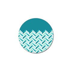 Zigzag Pattern In Blue Tones Golf Ball Marker (10 Pack) by TastefulDesigns