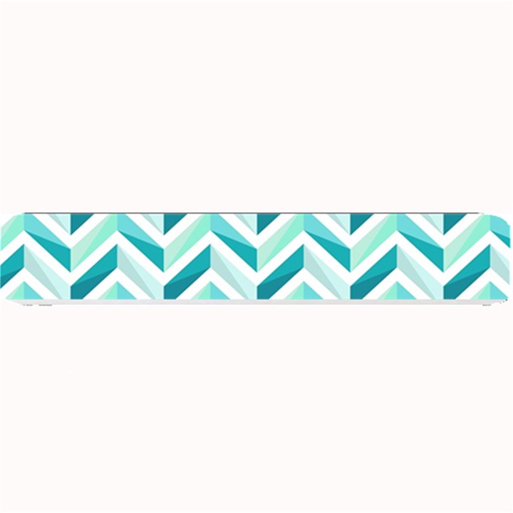 Zigzag pattern in blue tones Small Bar Mats