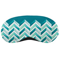 Zigzag Pattern In Blue Tones Sleeping Masks by TastefulDesigns