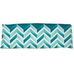 Zigzag Pattern In Blue Tones Body Pillow Case (dakimakura) by TastefulDesigns