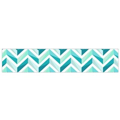 Zigzag Pattern In Blue Tones Flano Scarf (small)