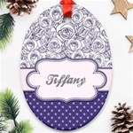 Pattern Purple 2 Ornament (Oval) Front