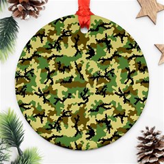 Camo Woodland Ornament (round) by sifis