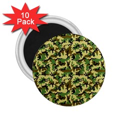 Camo Woodland 2 25  Magnets (10 Pack)  by sifis