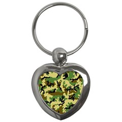 Camo Woodland Key Chains (heart)  by sifis