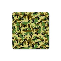 Camo Woodland Square Magnet by sifis