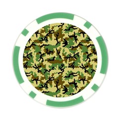 Camo Woodland Poker Chip Card Guard by sifis