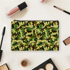 Camo Woodland Cosmetic Bag (medium)  by sifis