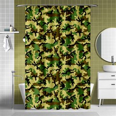 Camo Woodland Shower Curtain 48  X 72  (small) 