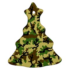 Camo Woodland Ornament (christmas Tree)  by sifis