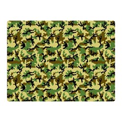 Camo Woodland Double Sided Flano Blanket (mini)  by sifis