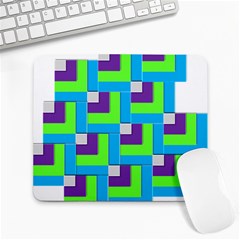 Geometric 3d Mosaic Bold Vibrant Large Mousepads by Amaryn4rt