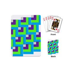 Geometric 3d Mosaic Bold Vibrant Playing Cards (mini)  by Amaryn4rt