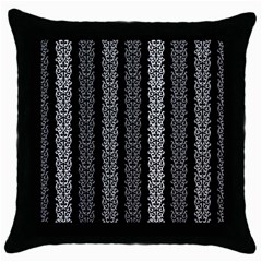 Pattern Throw Pillow Case (black) by Valentinaart