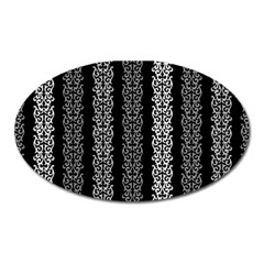 Pattern Oval Magnet by Valentinaart