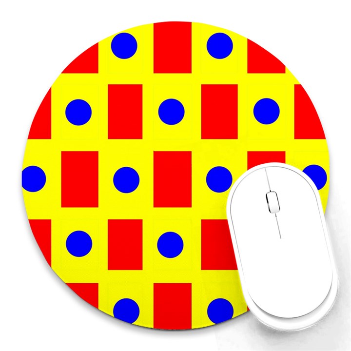 Pattern Design Backdrop Round Mousepads