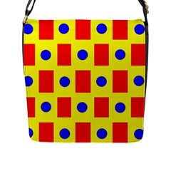 Pattern Design Backdrop Flap Messenger Bag (l)  by Amaryn4rt