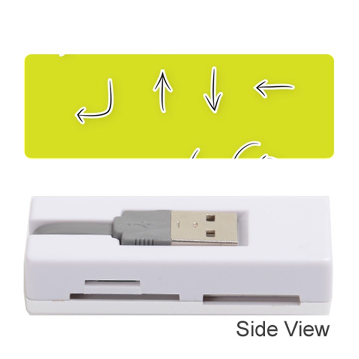 Arrow Line Sign Circle Flat Curve Memory Card Reader (Stick) 