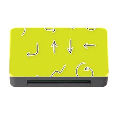 Arrow Line Sign Circle Flat Curve Memory Card Reader With Cf by Amaryn4rt