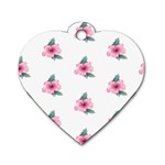 Etro Vintage Former Wallpaper Dog Tag Heart (Two Sides) Front