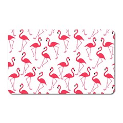 Flamingo Pattern Magnet (rectangular) by Valentinaart