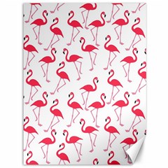 Flamingo Pattern Canvas 36  X 48   by Valentinaart