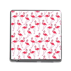 Flamingo Pattern Memory Card Reader (square) by Valentinaart